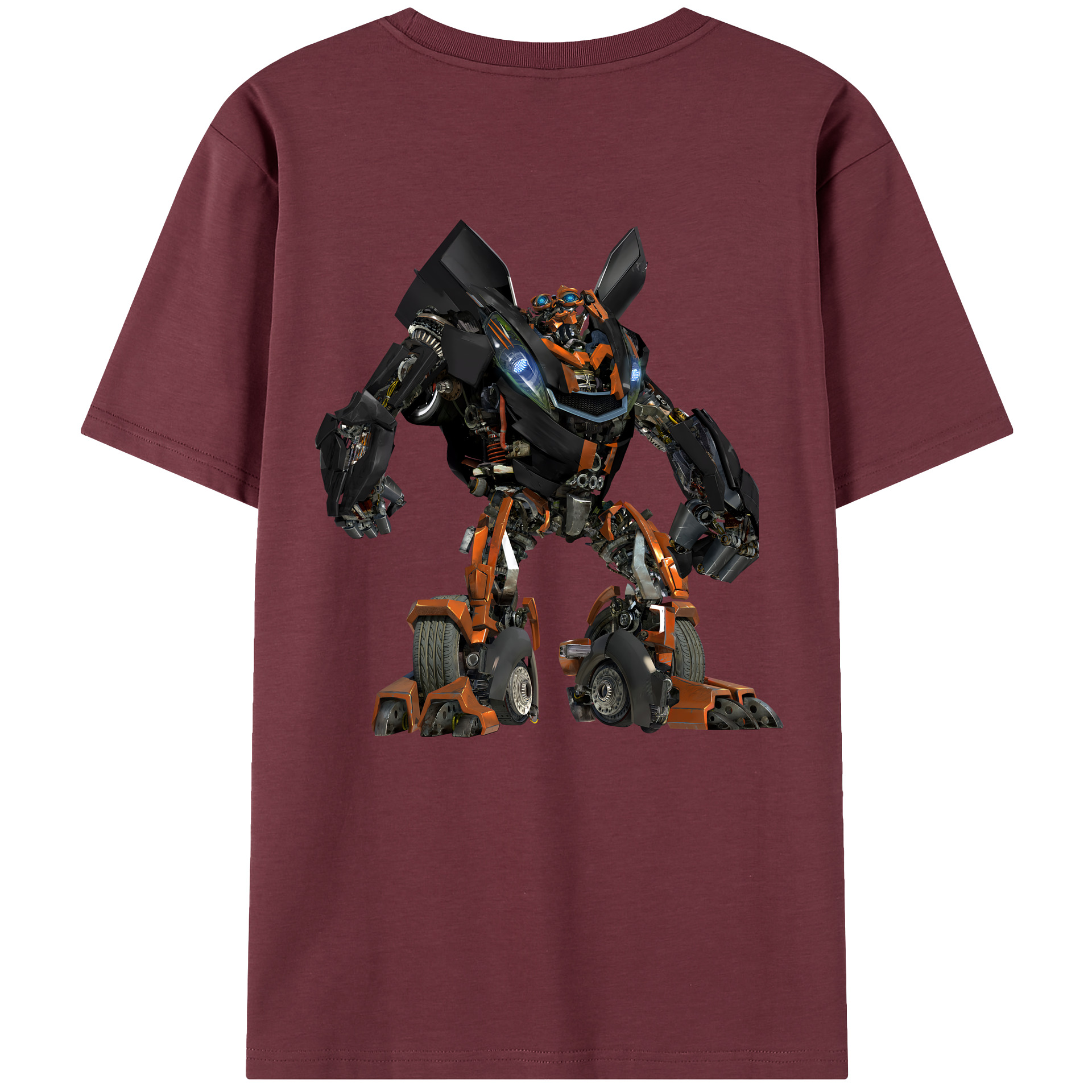 （画像用） Transformers トランスフォーマー 綿100％半袖Tシャツ（背面プリント）